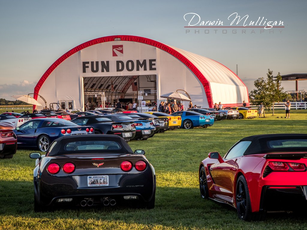 Fun Dome and Corvettes Mid America Motorworks Effingham Illinois