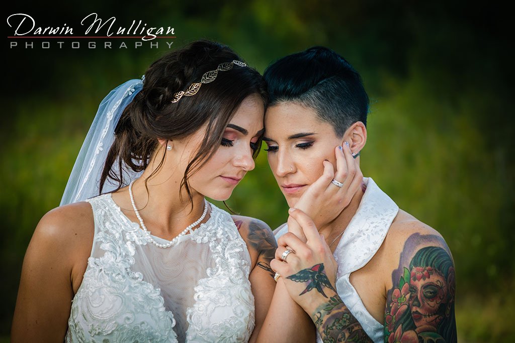 Two Brides On Their Wedding Day